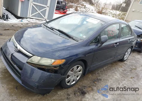 2007 Honda Civic Lx из США, поврежденный, VIN 1HGFA15537L100198